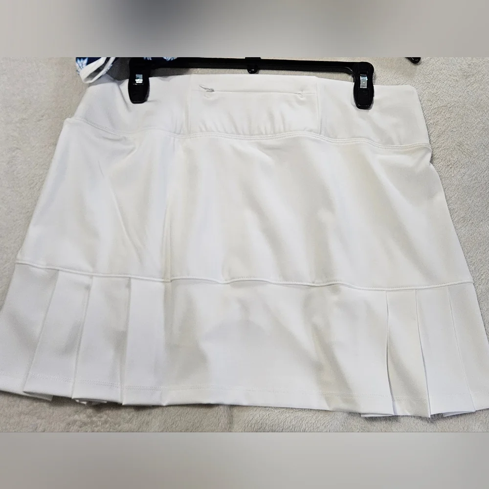 NWT Sigrid Olsen Golf & Tennis Tank & Skort Set: Blue & White: Size- Medium - Picture 6 of 10